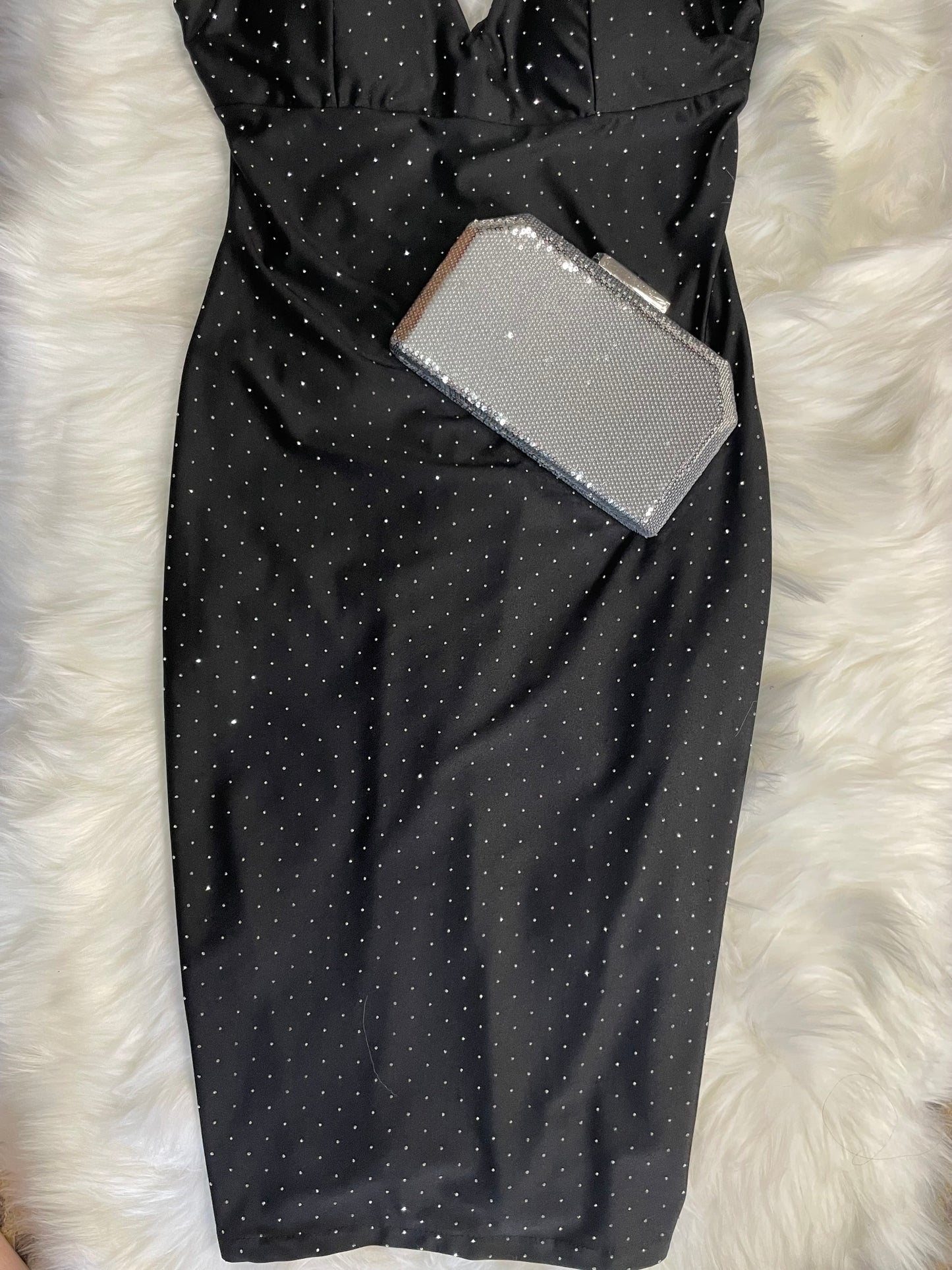 Vestido com brilhantes